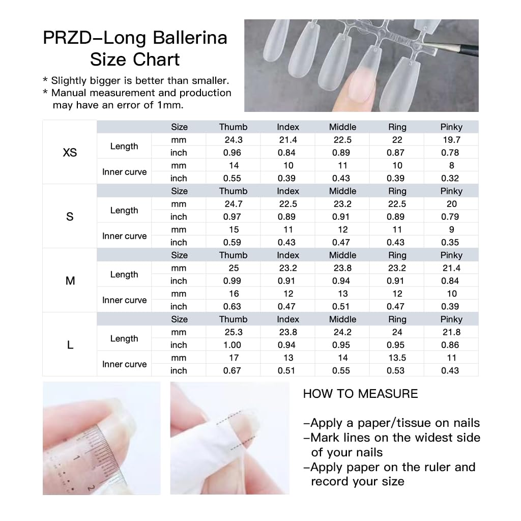 GLORS Press On Nails – Long Ballerina Coffin Nude Pink with Butterfly Rhinestones | 10 Pieces (Small, LB)