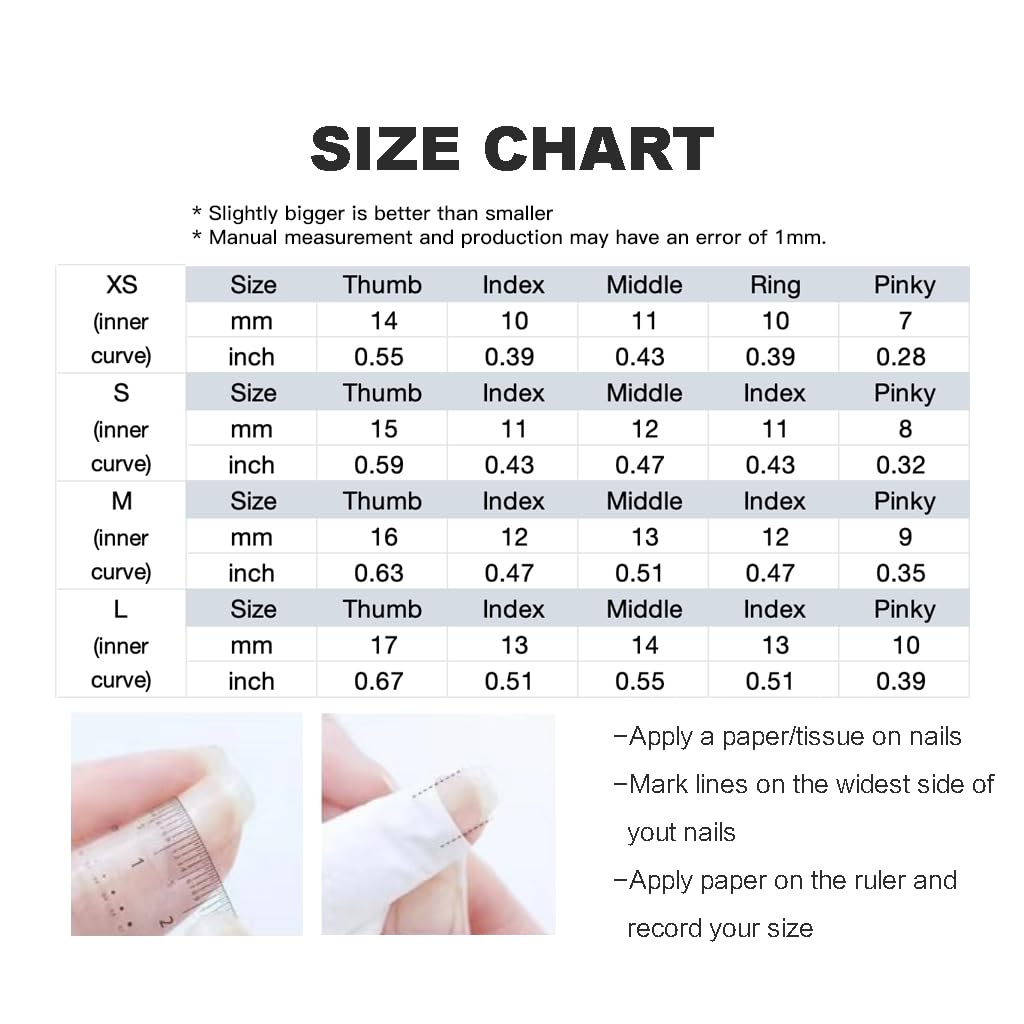 GLORS Short Square Press-On Nails – Black & Blue Marble with Gold Glitter, 10 Pieces (XS-SS)