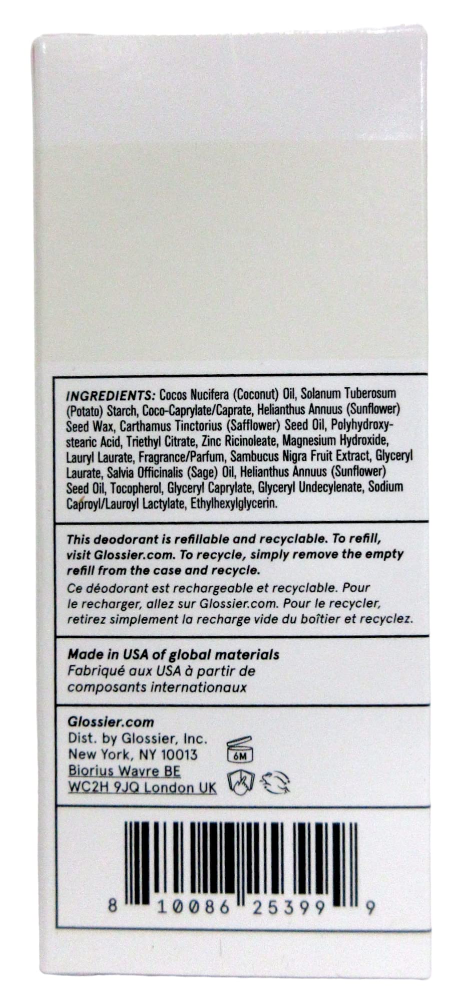 Glossier Deodorant Refill Stick - Orange Blossom Neroli | 65 g
