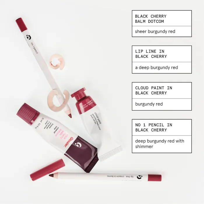 Glossier Lip Liner in Black Cherry — Bold Gothic Definition