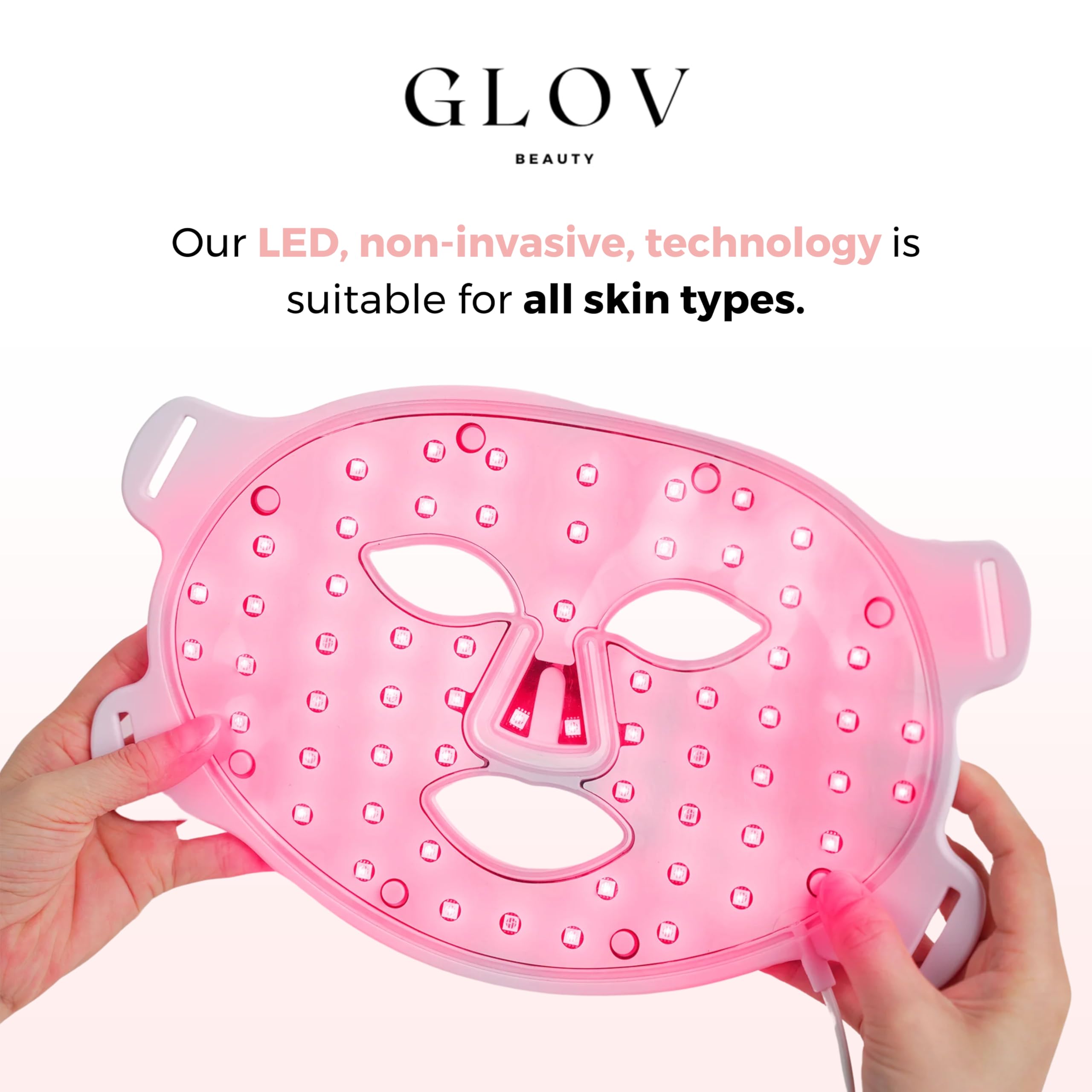 Glov Beauty LED Face Mask – Red Light Therapy for Firmer, Smoother Skin
