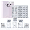 Glov Beauty Micro Infusion System – 0.25mm Gold Facial Stamp with Hyaluronic Serum (4 Infusions, 12 Ampoules)