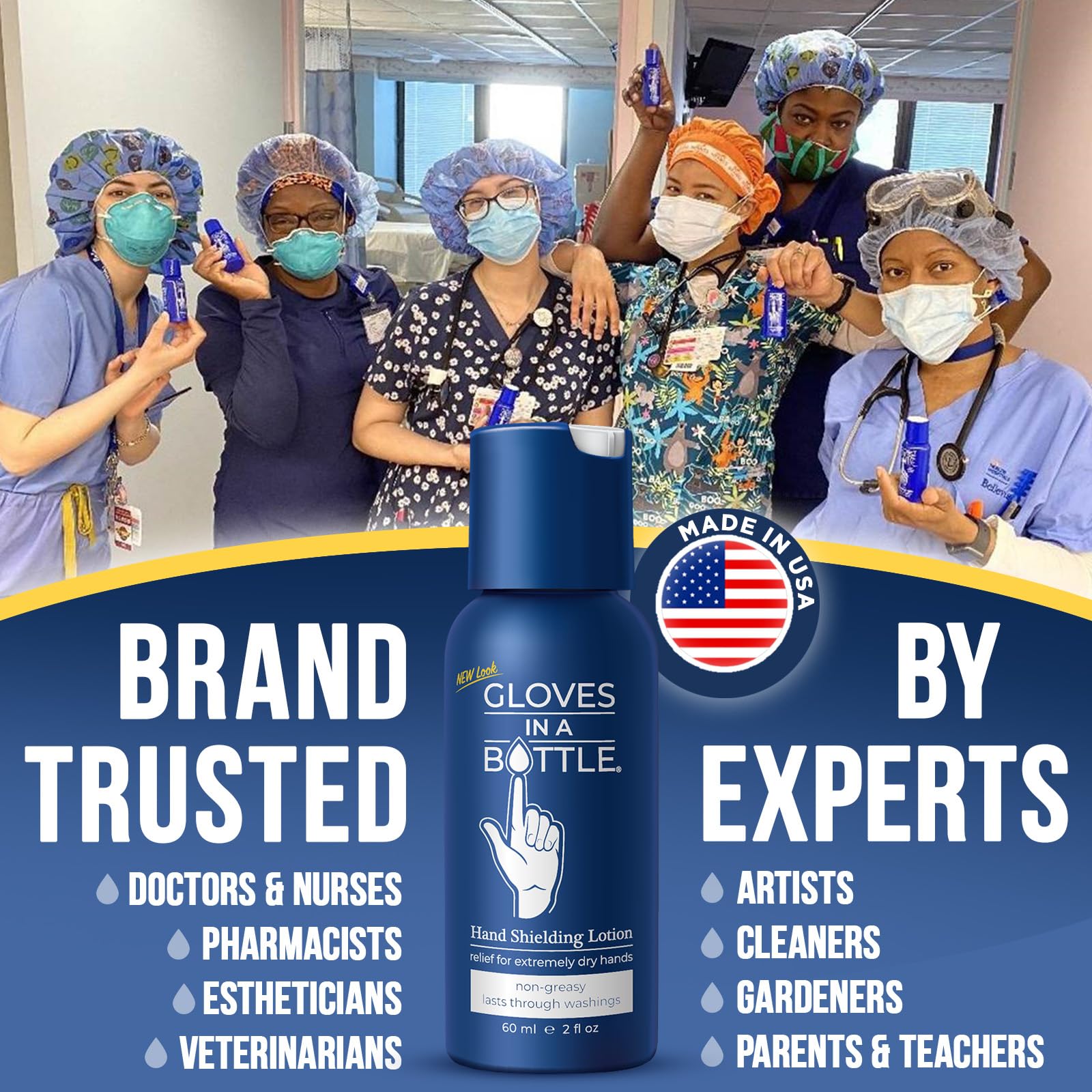 Gloves In A Bottle – Shielding Lotion for Dry Skin, Travel Size Hand Moisturizer