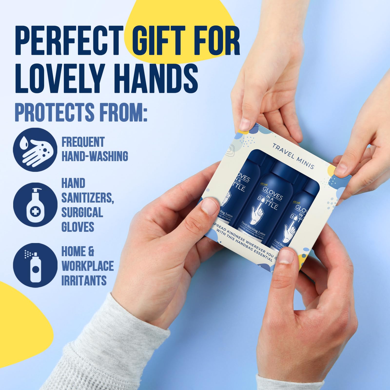 Gloves In A Bottle – Shielding Lotion for Dry Skin, Travel Size Hand Moisturizer