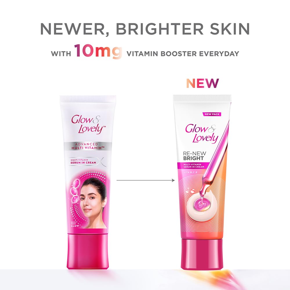 Glow & Lovely Advanced Multi-Vitamin Face Cream 80g | Hydration & Radiance