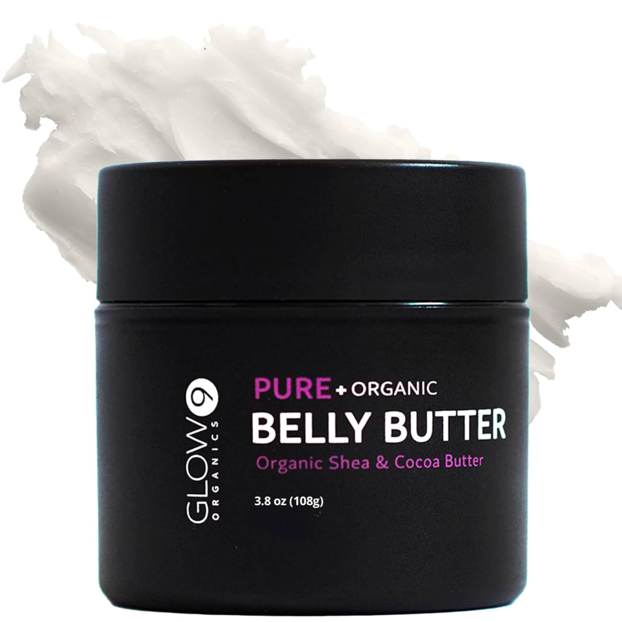 Glow Organics Belly Butter for Pregnancy – Deep Hydration, Fragrance-Free & Pregnancy-Safe