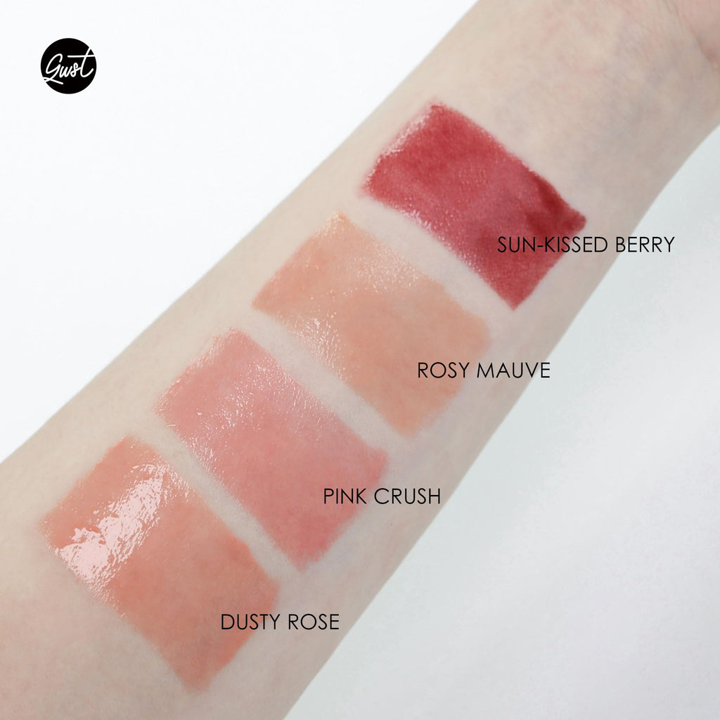 Glowiest Effortless Glow Camellia Multi-Balm – Lips & Cheeks, Brush Included, Dewy Finish (Dusty Rose)