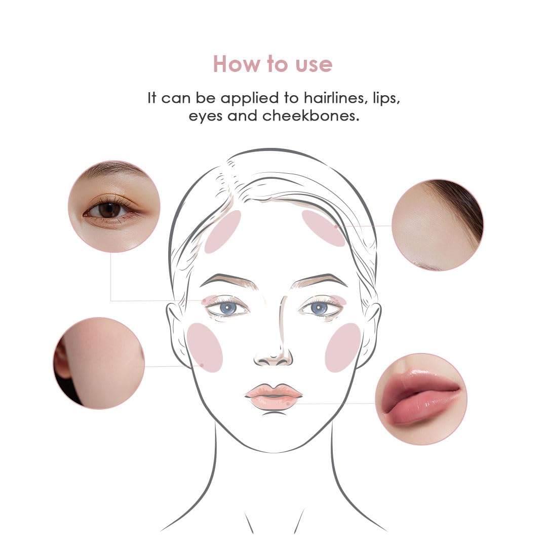 Glowiest Effortless Glow Camellia Multi-Balm – Lips & Cheeks, Brush Included, Dewy Finish (Dusty Rose)