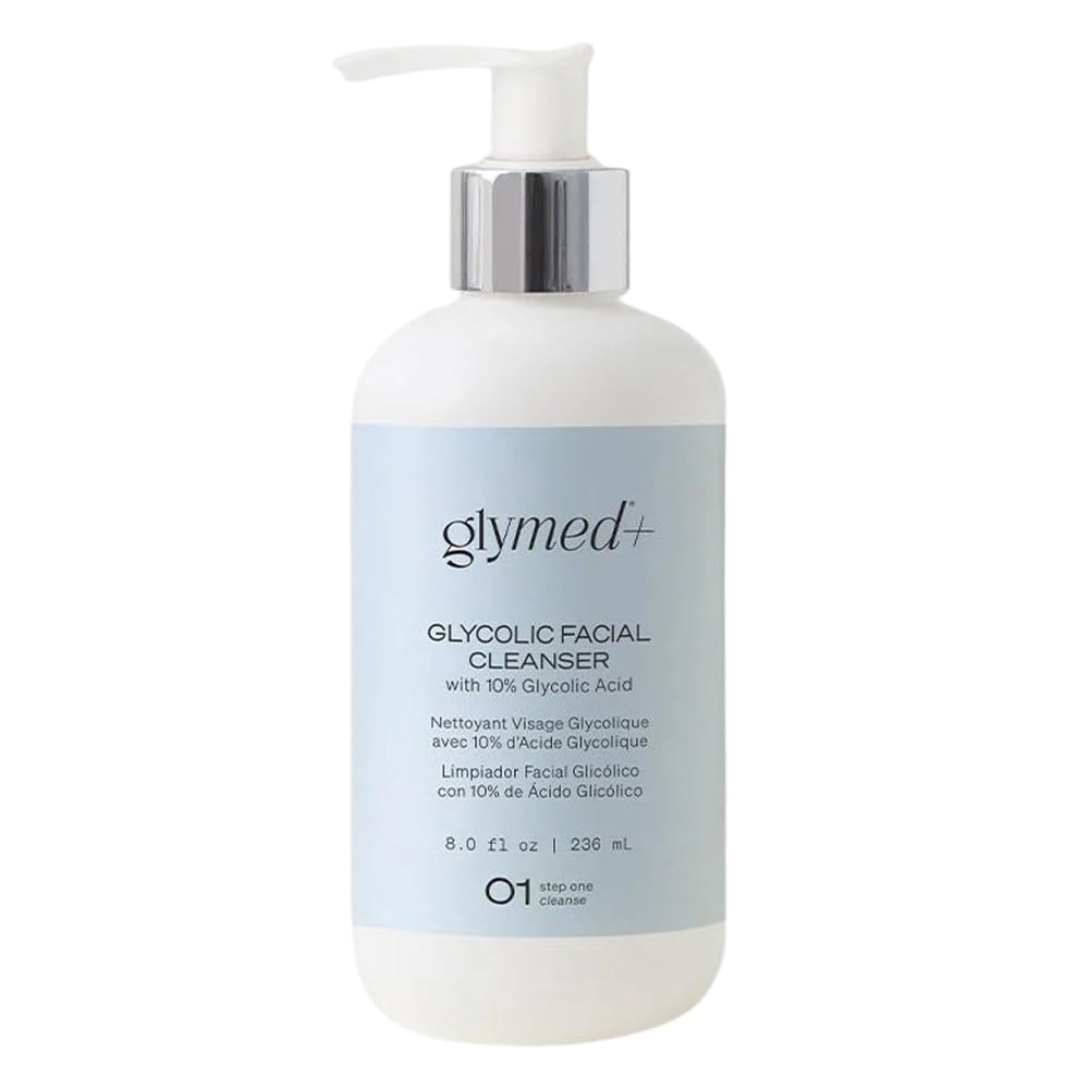 GlyMed Plus Gentle Facial Wash 8oz – Fragrance-Free, Paraben-Free Cleanser