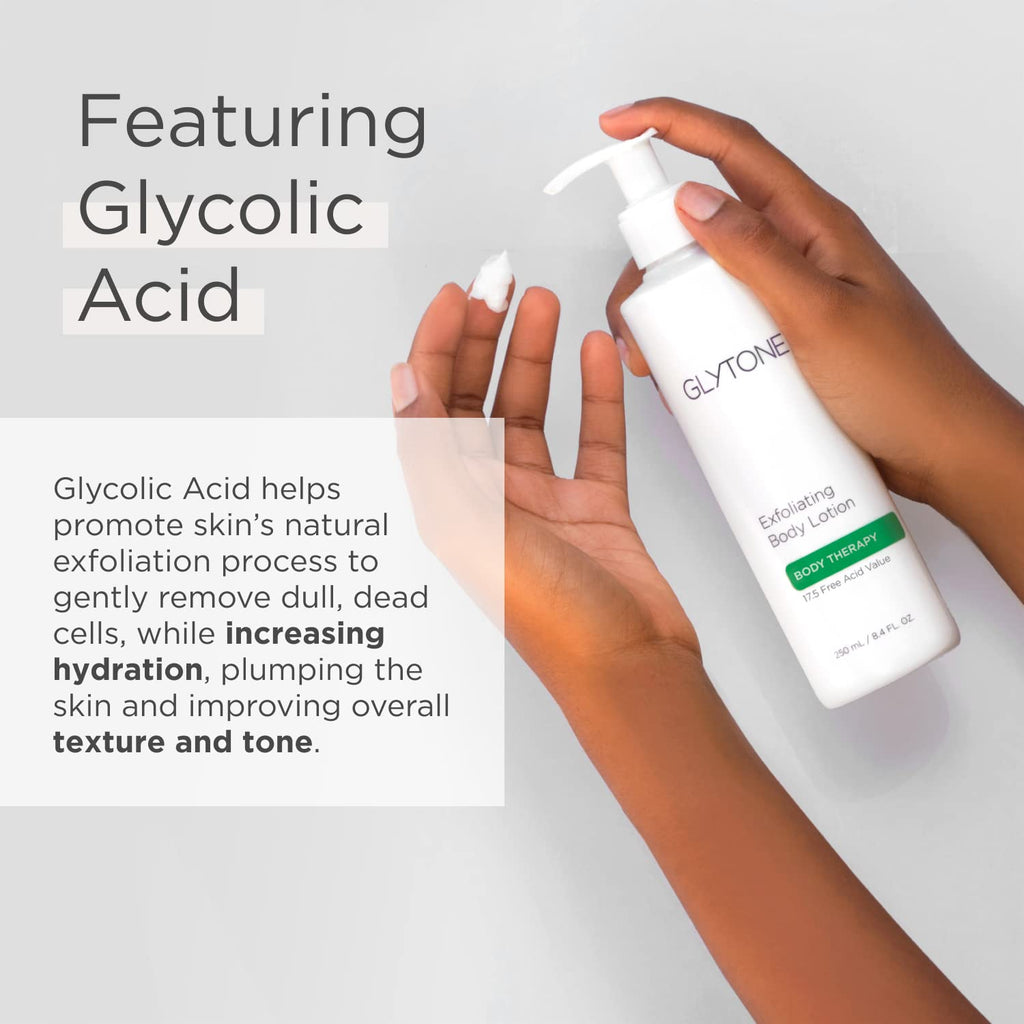 GLYTONE Glycolic Acid Body Wash – Fragrance-Free Exfoliating Cleanser (2 oz)