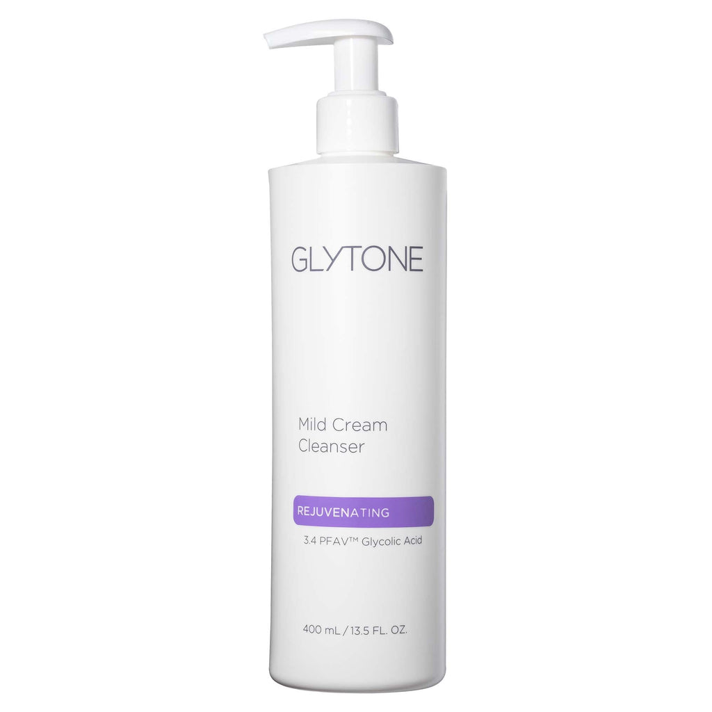 Glytone Mild Cream Cleanser | 3.4% Free-Acid Glycolic Exfoliation + Glycerin | 13.5 oz
