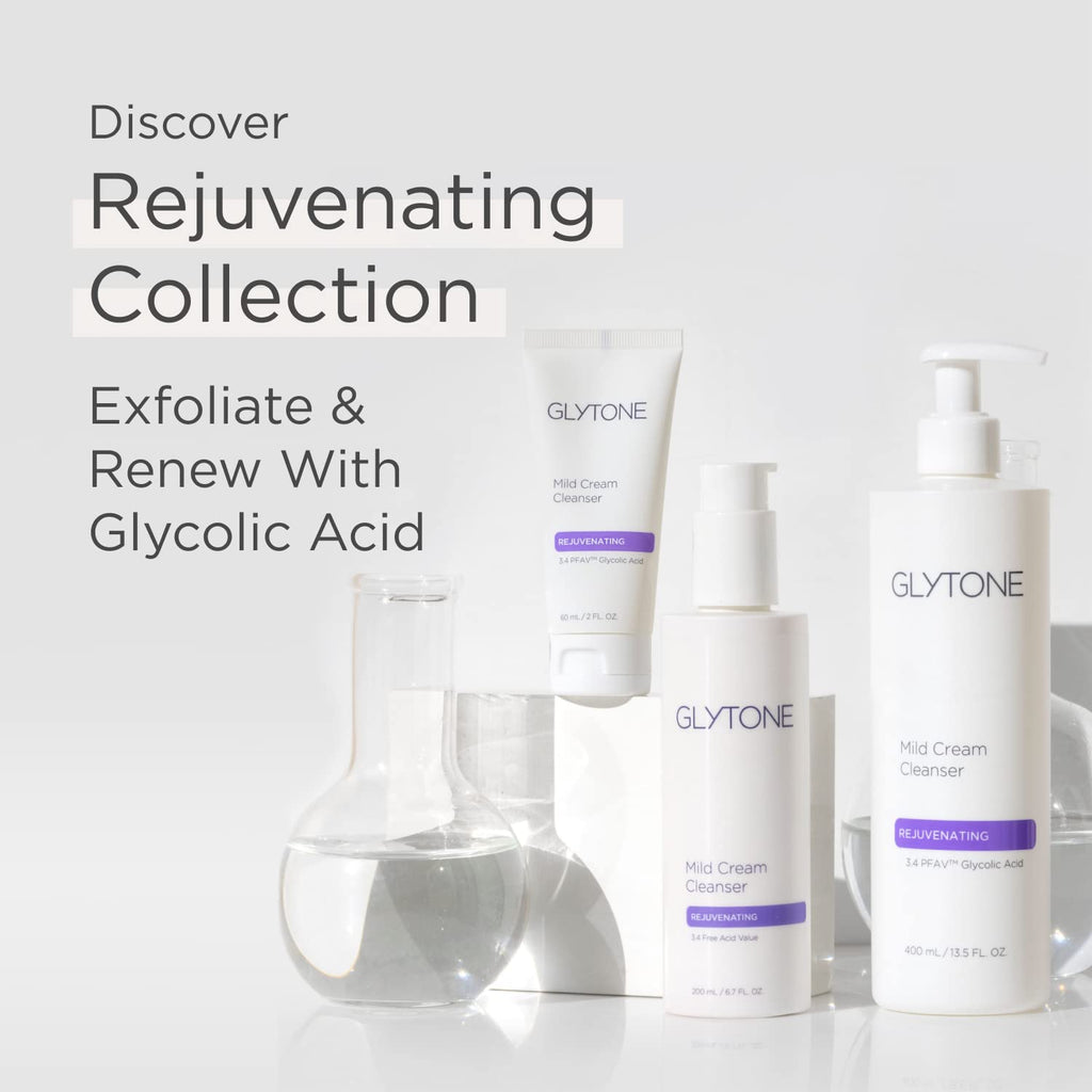 Glytone Mild Gel Exfoliating Cleanser – Oil-Free, Fragrance-Free Glycolic Face Wash (2 fl oz)