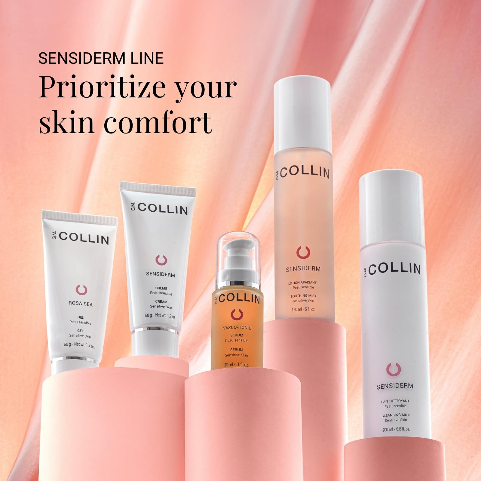 G.M. COLLIN Sensiderm Soothing Mist — Facial Toner & Hydration for Sensitive Skin
