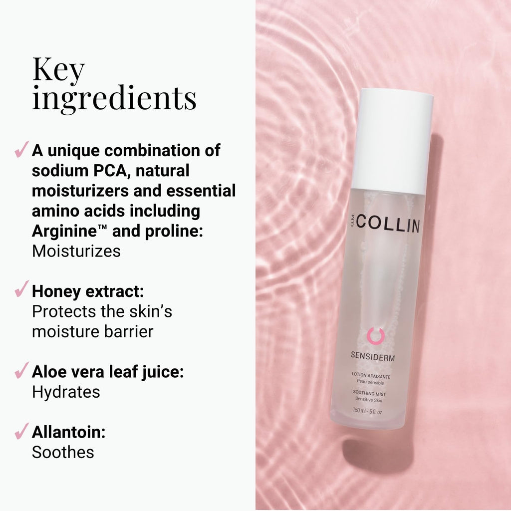 G.M. COLLIN Sensiderm Soothing Mist — Facial Toner & Hydration for Sensitive Skin