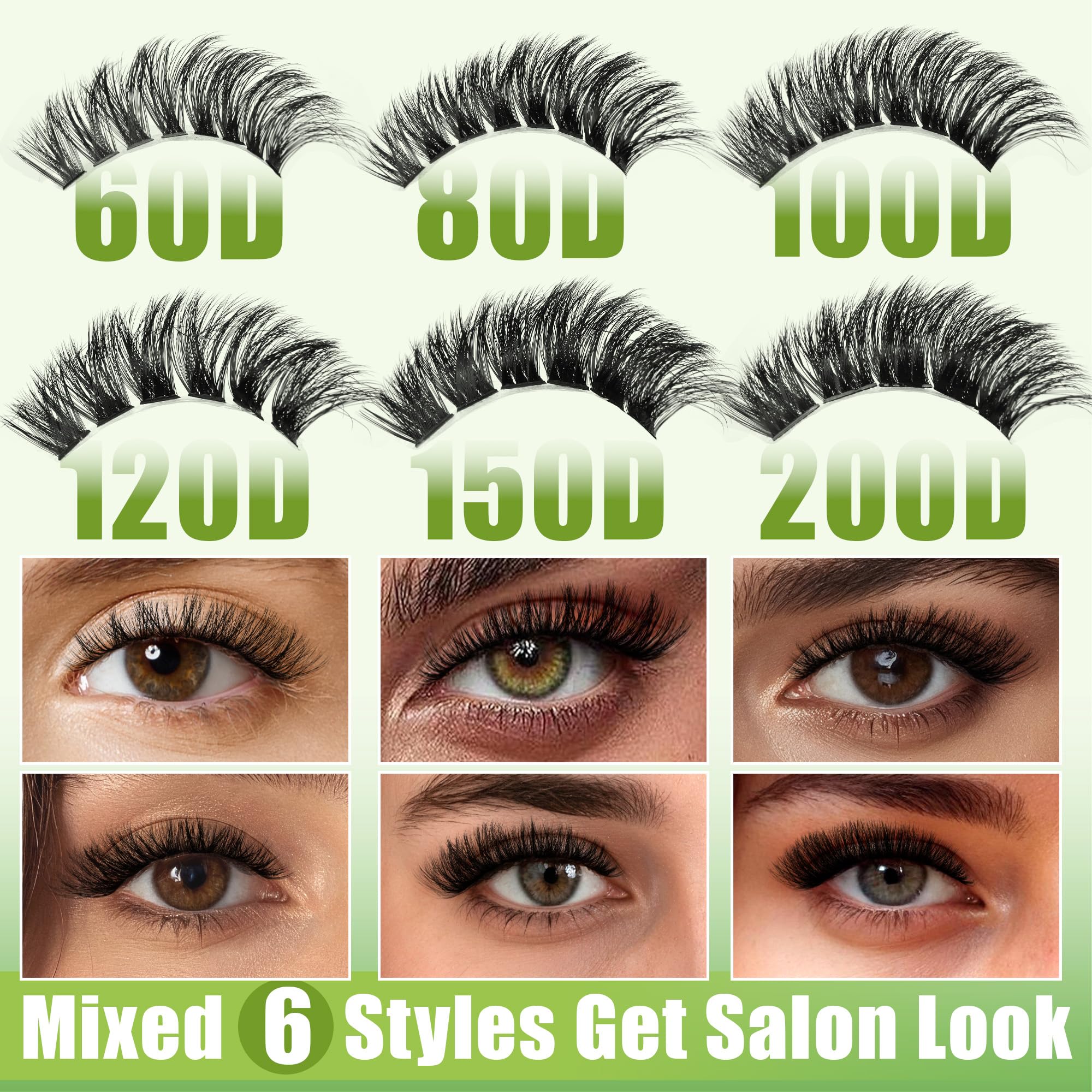Gmagictobo Lash Clusters Kit – 430Pcs DIY Cat Eye Extensions (80D-200D) with Bond, Seal, Tweezers