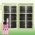 Gmagictobo Lash Clusters Kit – 520 Pcs Cat Eye D Curl Lashes, DIY Lash Extensions Kit