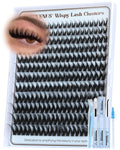 Goddvenus Fluffy Wispy Lash Clusters Kit – Lightweight DIY Eyelash Extensions