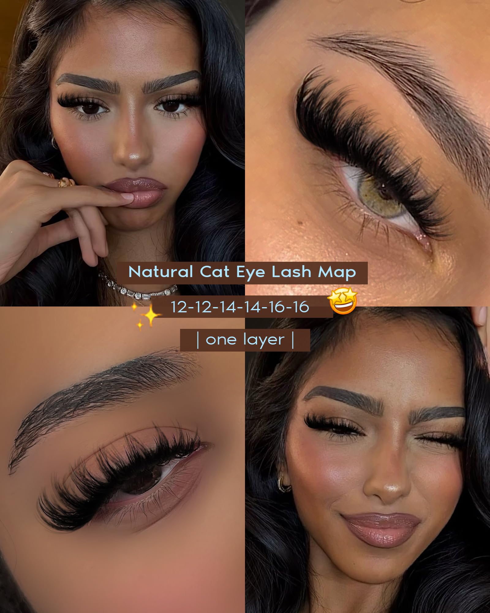 Goddvenus Fluffy Wispy Lash Clusters Kit – Lightweight DIY Eyelash Extensions