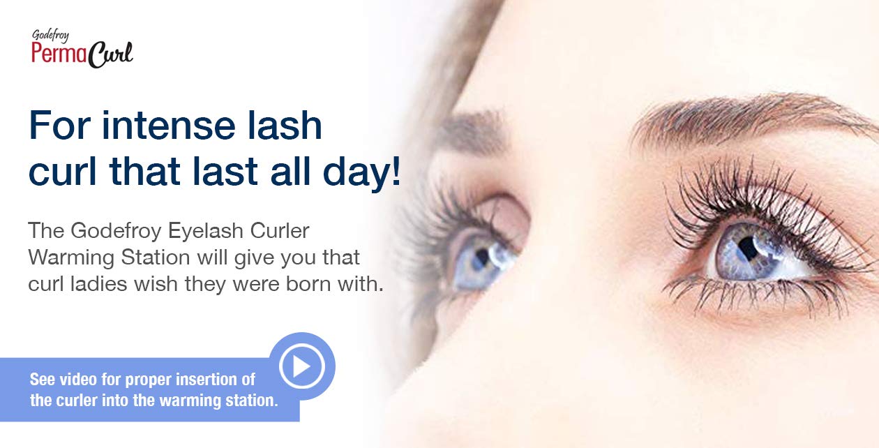 Godefroy PermaCurl Eyelash Curler Warming Station – USB-Powered Lash Curling