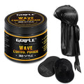Goiple Natural Wave Pomade for Men – Strong Hold, Easy Wash Kit (Pomade + 2 Brushes + Durag)