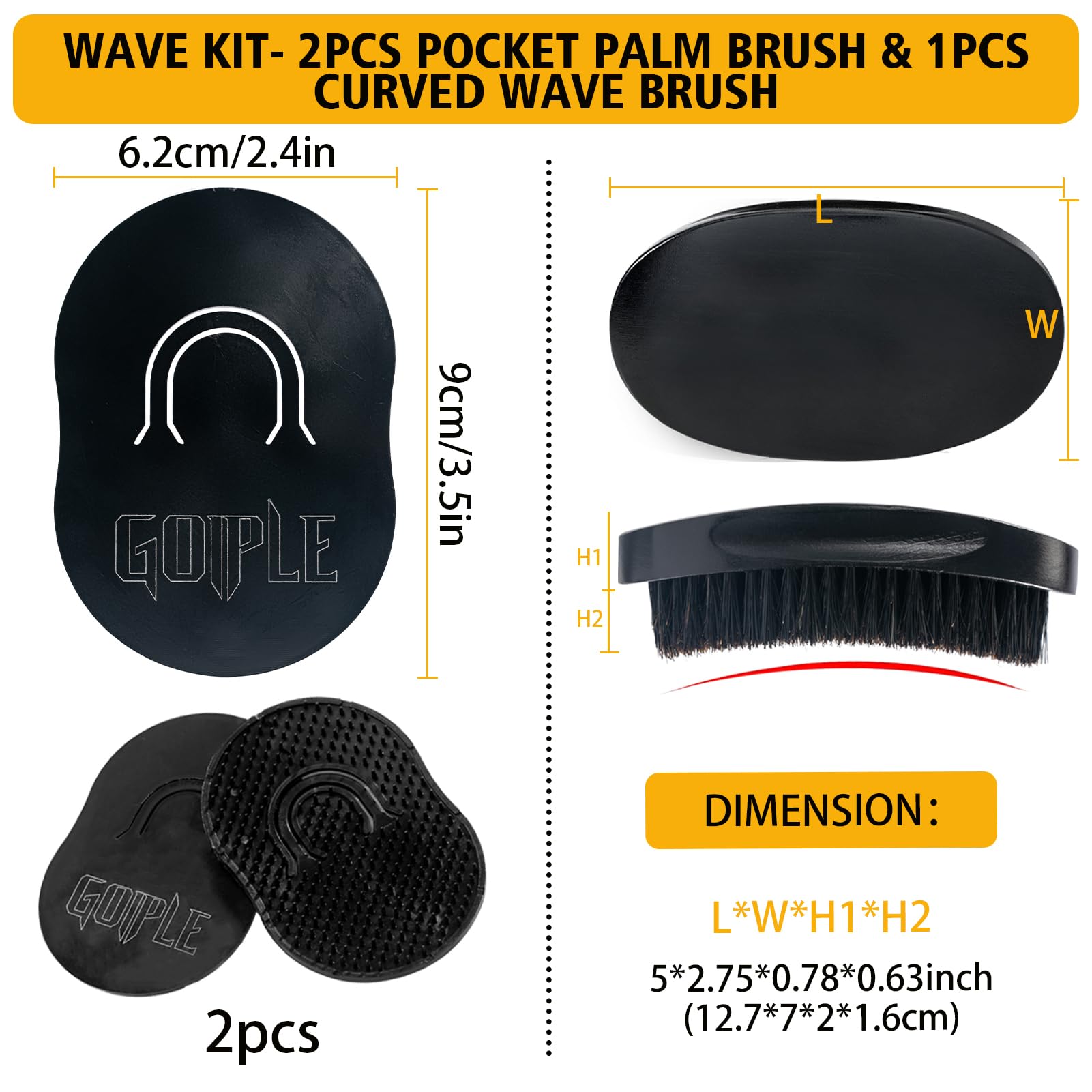 Goiple Wave Pomade for Men – Strong Hold, Easy Wash, 360 Waves + Cap Set