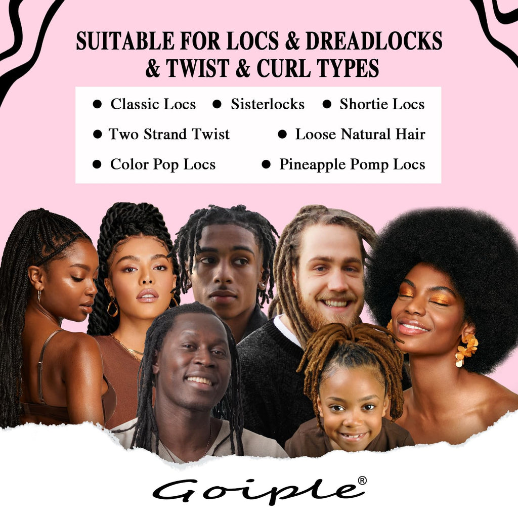 Goiple Rose Water for Locs Spray – Hydrating Scalp Moisturizer for Dreadlocks (2-Pack)