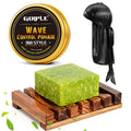 Goiple Wave Pomade Soap Bar with Wooden Holder — 360 Wave Training & Strong Hold for Black Hair