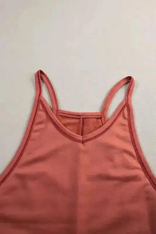 Brown Strappy Loose Harem Jumpsuit