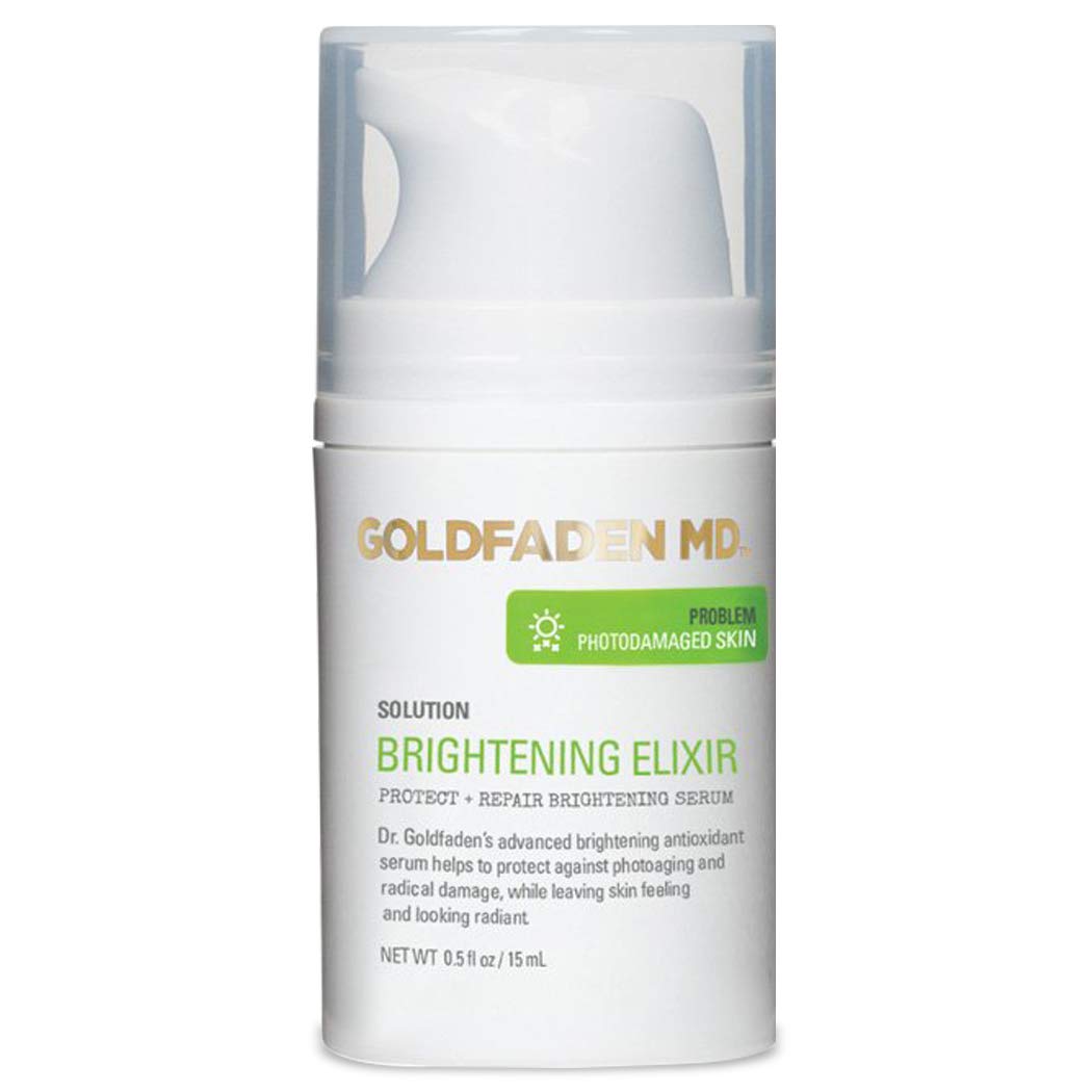 GOLDFADEN MD Brightening Elixir Serum – Vitamin C, Ferulic Acid, Vitamins B & E | Hydration & Radiance | 0.5 fl oz
