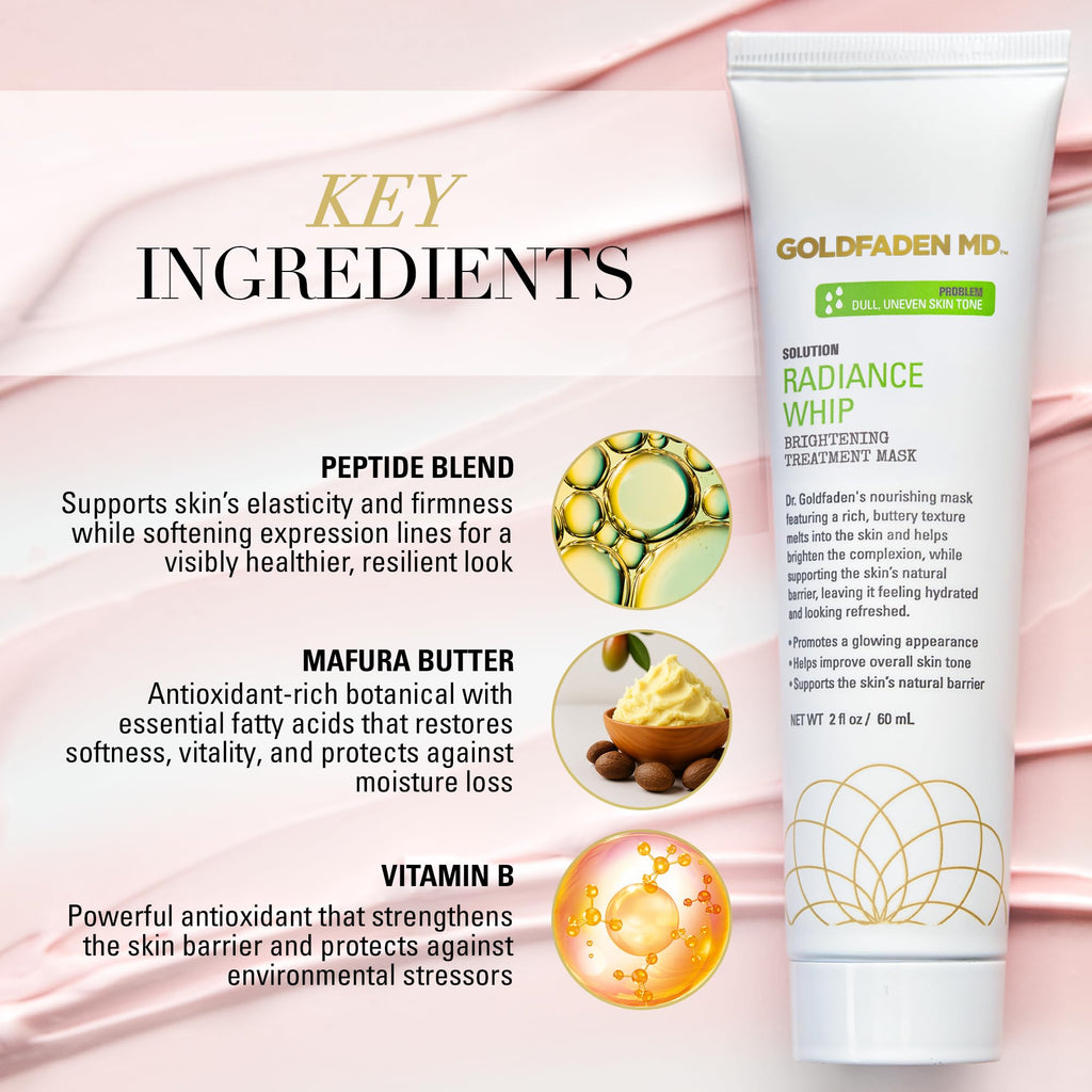 GOLDFADEN MD Radiance Whip Treatment Mask – 60ml | Hydration, Even Tone & Glow