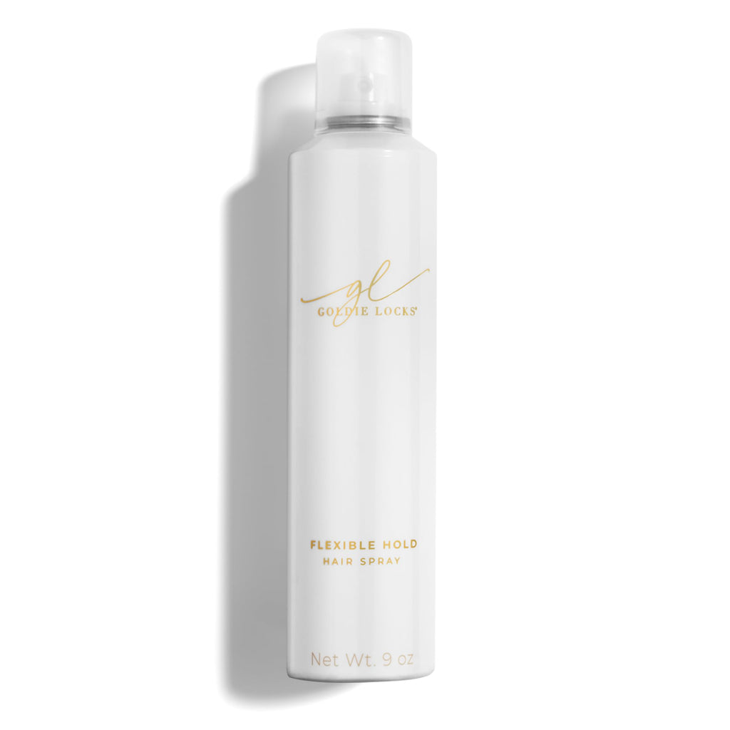 Goldie Locks Flexible Hold Hairspray – Lightweight, Brushable, Humidity-Resistant, Safe for Extensions