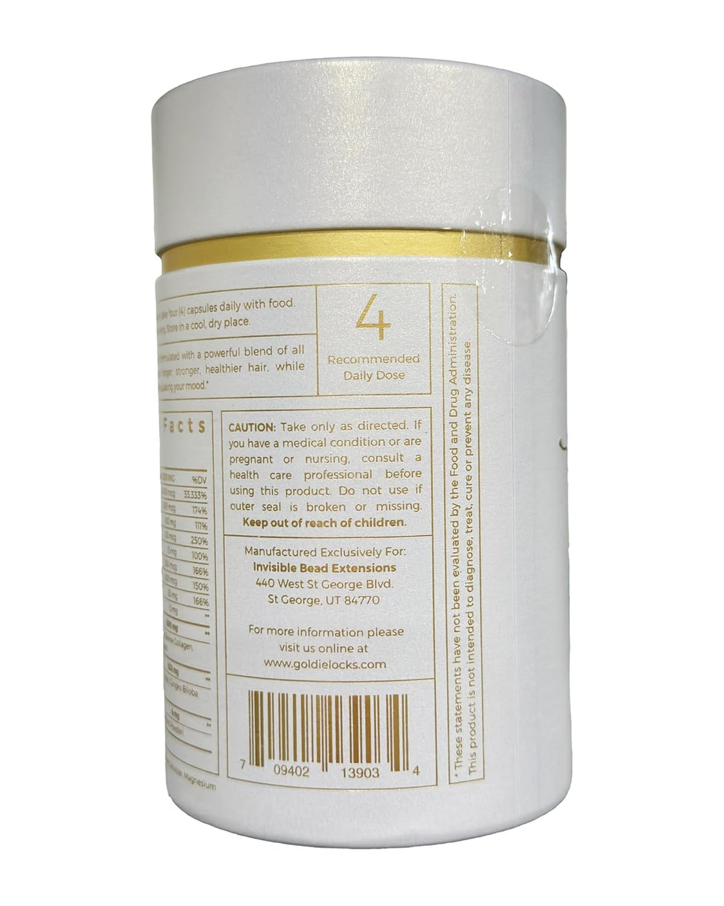 Goldie Locks Hair Growth Supplements - Original Formula for Hair, Skin, Nails & Joints