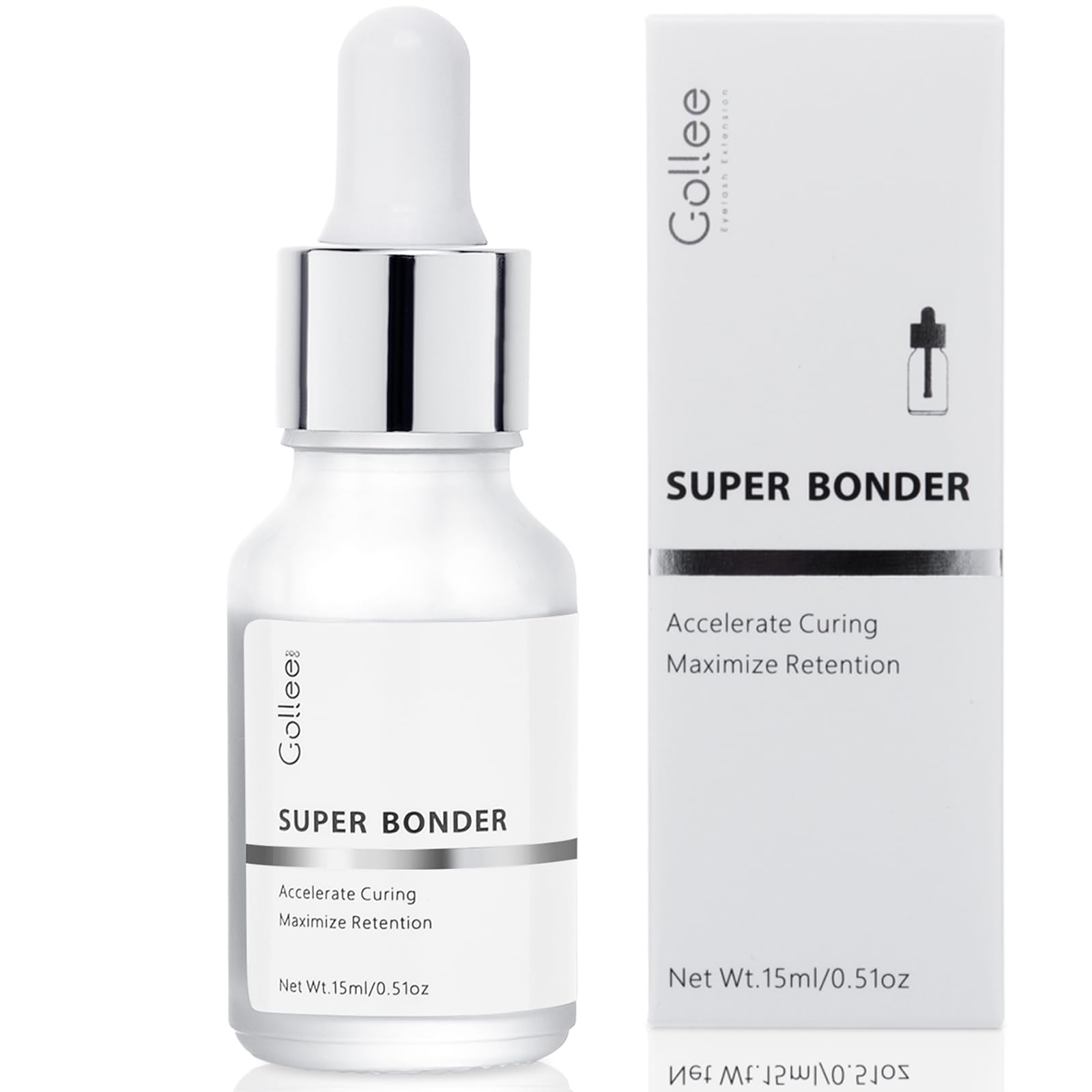GOLLEEPRO Lash Bonder for Eyelash Extensions – Retention Sealant & Glue Accelerator 15ml