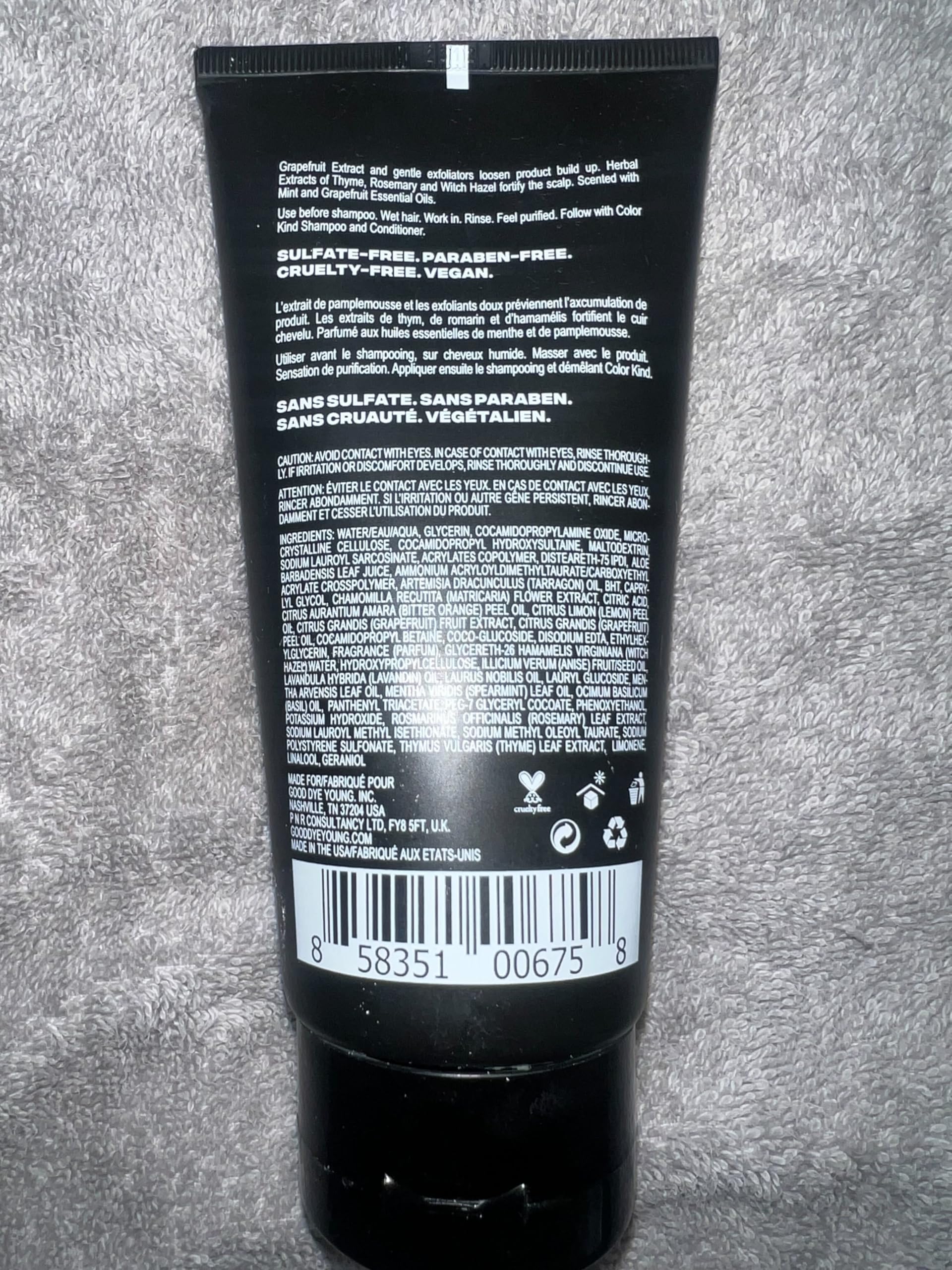 Good Dye Young Weekly Scalp Scrub Exfoliating Shampoo – 6 oz | Color Kind