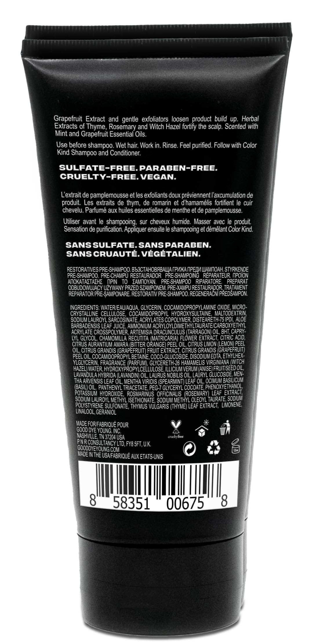 Good Dye Young Weekly Scalp Scrub Exfoliating Shampoo – 6 oz | Color Kind