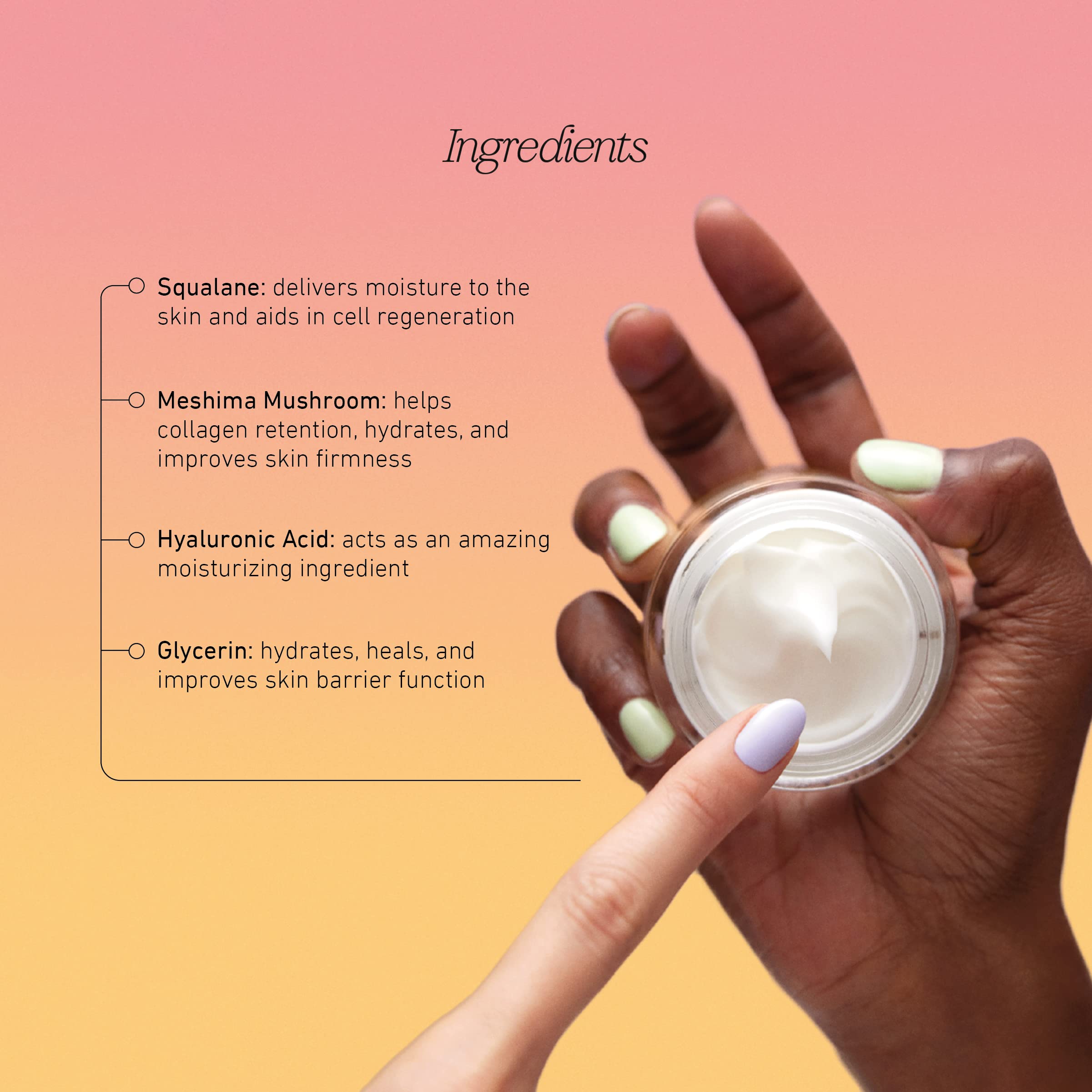 Good Light Order of the Eclipse Hyaluronic Face Cream – Hydrating Moisturizer with Hyaluronic Acid for Dry & Sensitive Skin | Vegan Korean Skincare | 1.69 fl oz