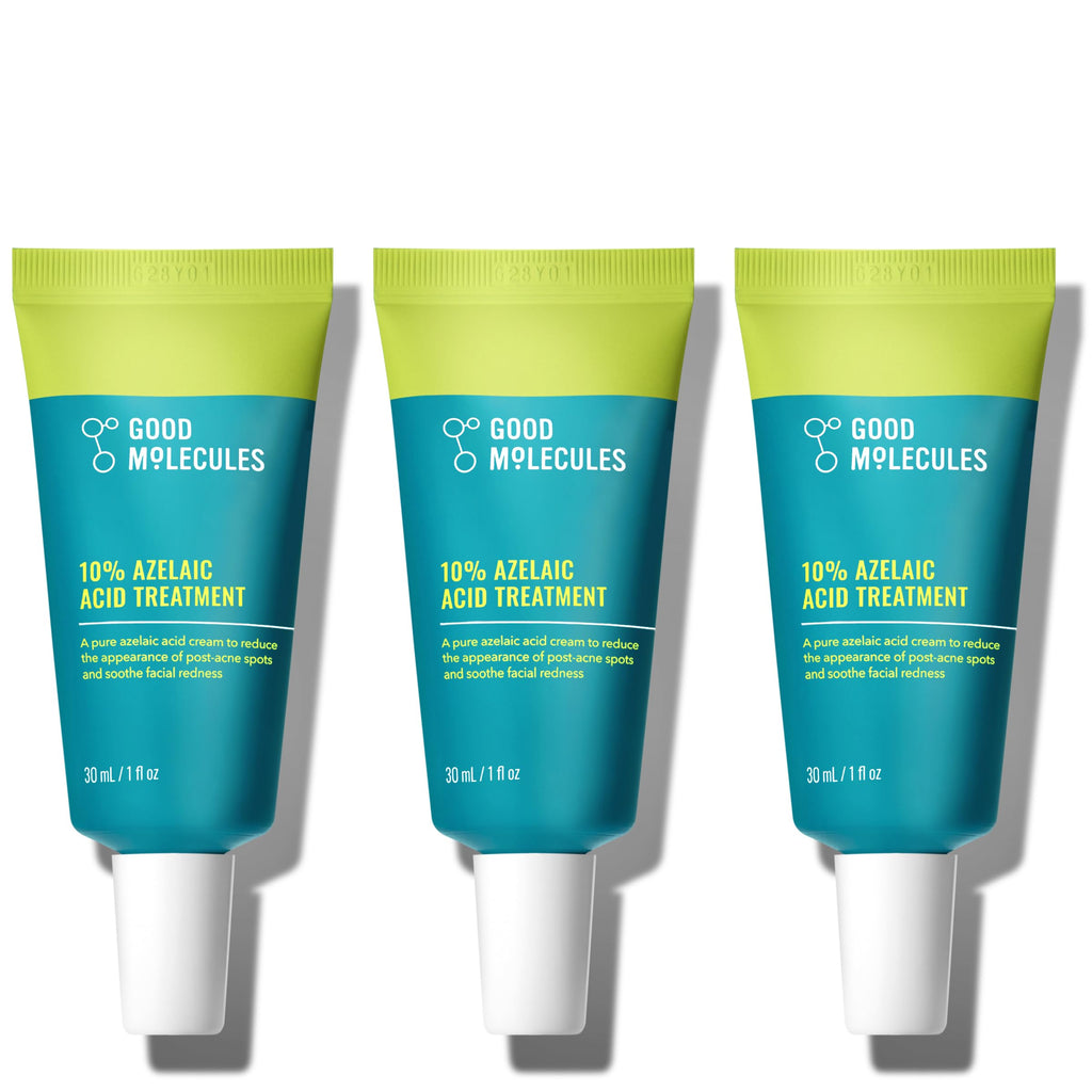 Good Molecules 10% Azelaic Acid Treatment Pack 3 – 30 ml Each | Soothing, Fragrance-Free Skincare