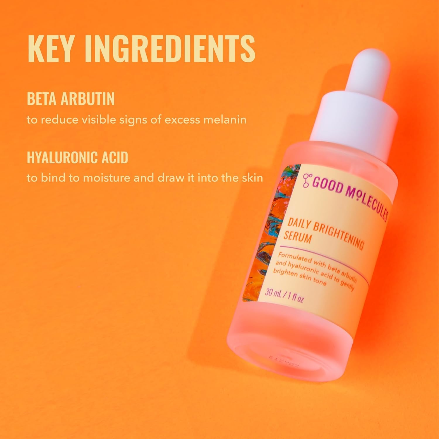 Good Molecules Daily Brightening Serum Pack 2 – 2 x 1 fl oz (30 ml) | Beta Arbutin 3% + Hyaluronic Acid for Bright, Hydrated Skin