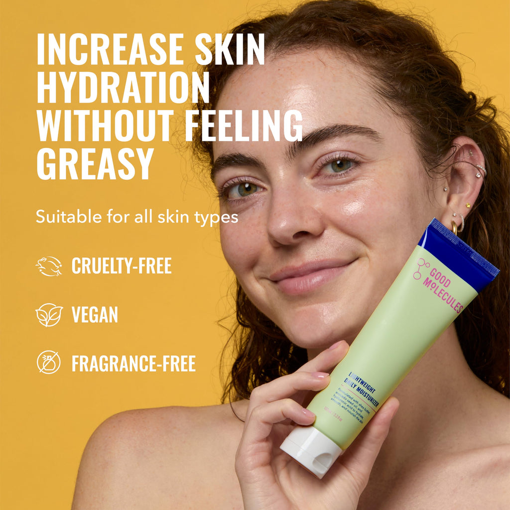 Good Molecules Lightweight Daily Moisturizer – Pack of 3, 100 ml Each