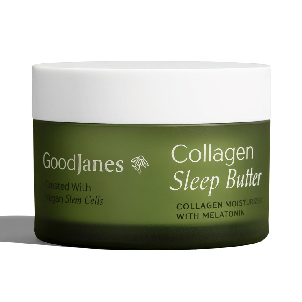 GOODJANES Collagen Sleep Butter Night Cream – Vegan Collagen, Hyaluronic Acid & Melatonin