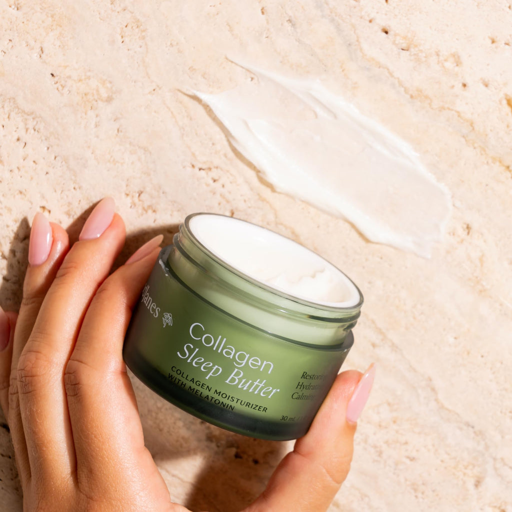GOODJANES Collagen Sleep Butter Night Cream – Vegan Collagen, Hyaluronic Acid & Melatonin