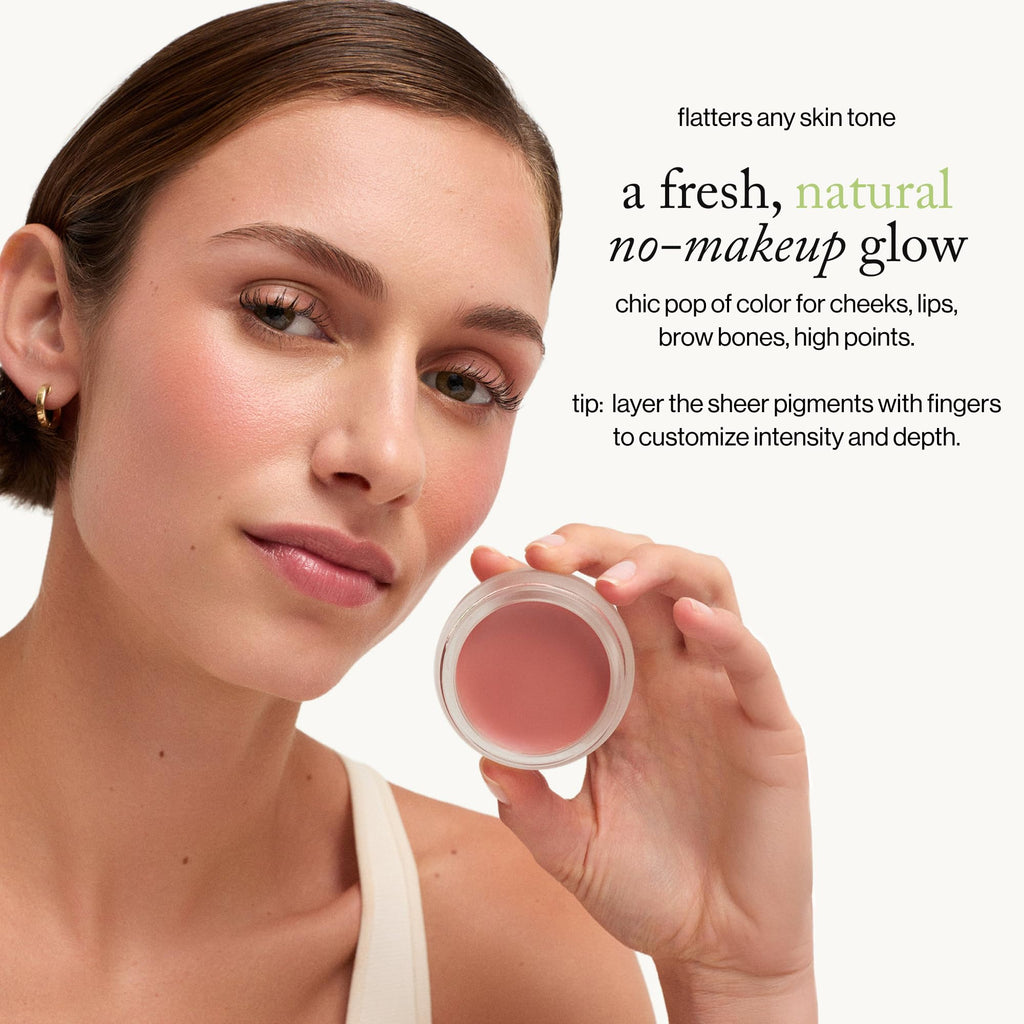 goop Beauty Cream Blush Whiskey – Warm Terracotta | Sheer Lip & Cheek Tint with Vitamin C, Vitamin E & Safflower Oil