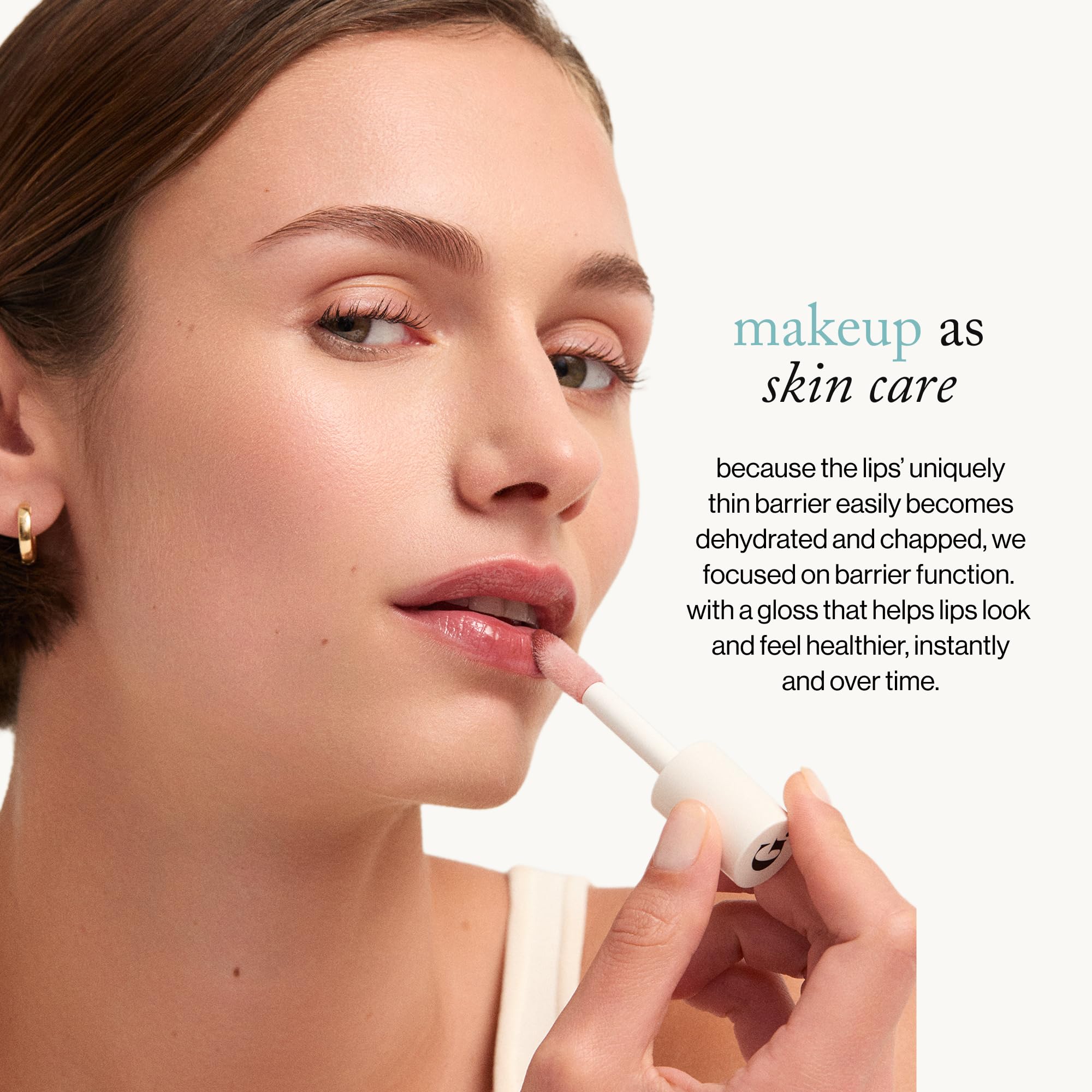 goop Beauty Hydra-Barrier Gel Gloss | Hydrating Lip Gloss with Hyaluronic Acid & Vitamin E | Blossom – Sheer Petal Pink | 0.13 oz