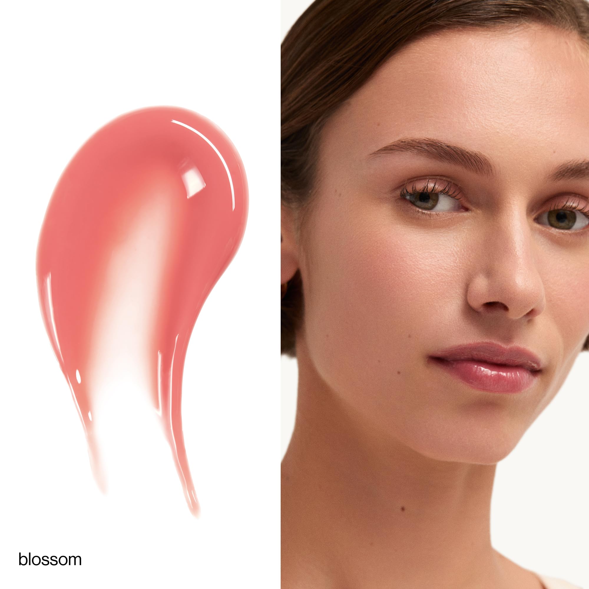goop Beauty Hydra-Barrier Gel Gloss | Hydrating Lip Gloss with Hyaluronic Acid & Vitamin E | Blossom – Sheer Petal Pink | 0.13 oz