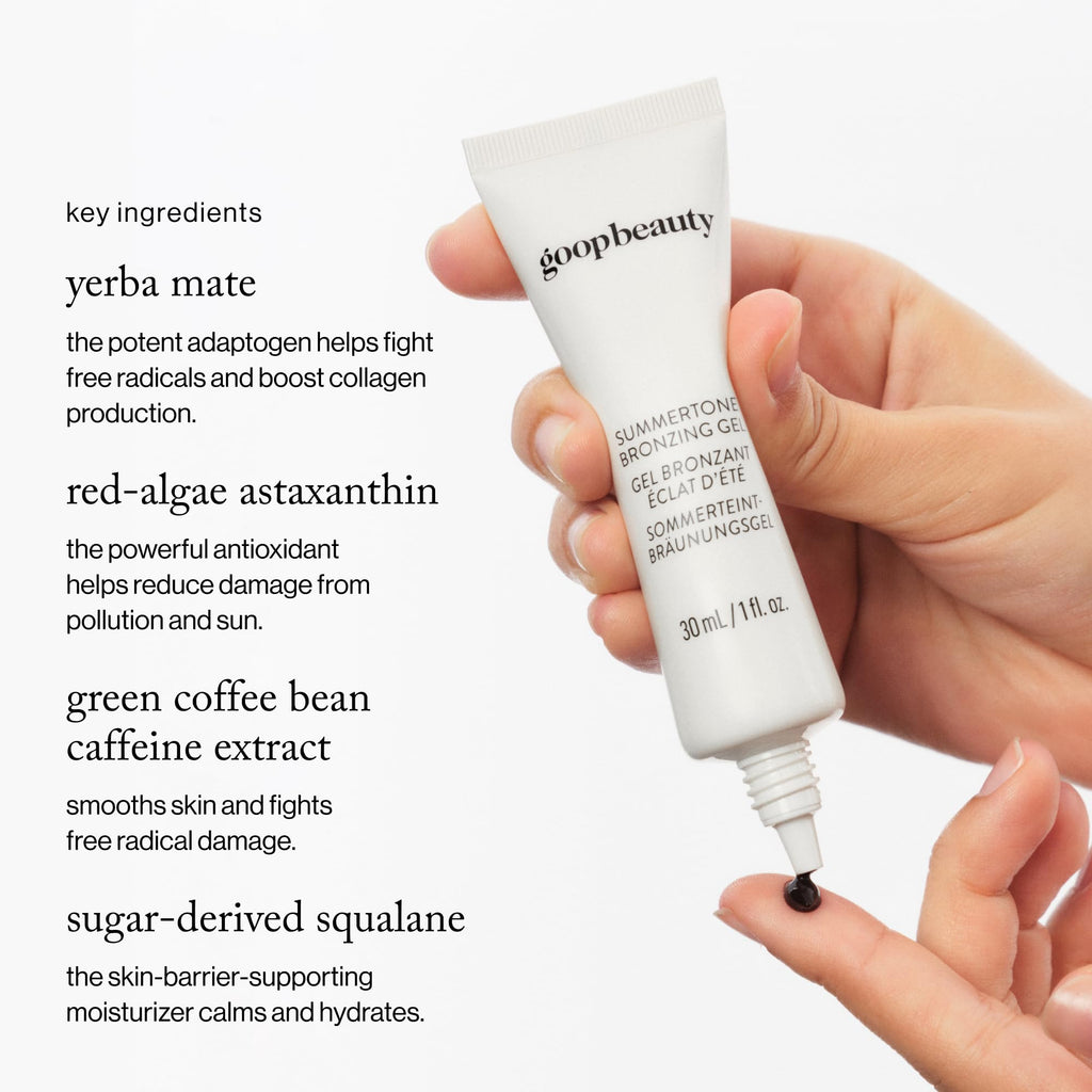 Goop Beauty Summertone Bronzing Gel — Hydrating Skin Tint with Vitamin E & Red Algae Astaxanthin | 1 oz