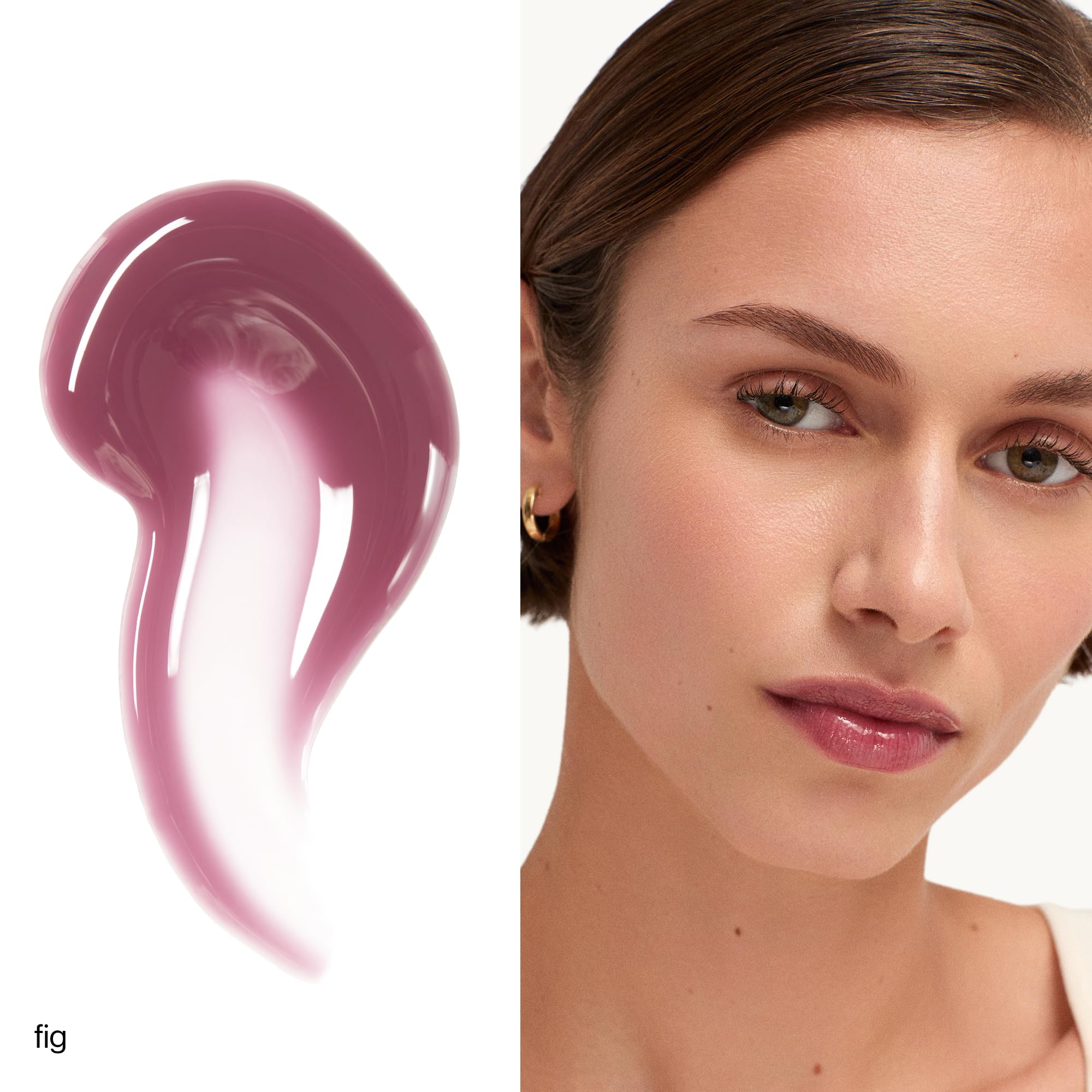 goop Beauty Hydra-Barrier Gel Gloss – Hydrating Lip Treatment in Fig (Sheer Aubergine) | Hyaluronic Acid + Vitamin E | 0.13 oz
