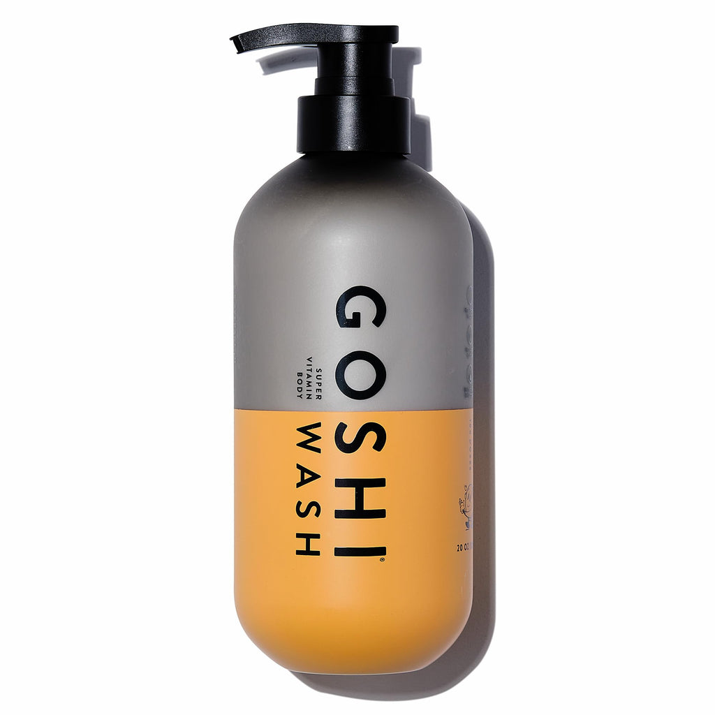 GOSHI Super Vitamin Body Wash 20 oz – pH-Balanced Exfoliating Body Wash for All Skin Types