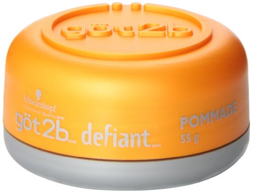 Got2b Defiant Define and Shine Pomade, 2-Ounce (Pack of 2) – Strong Hold & Shiny Finish