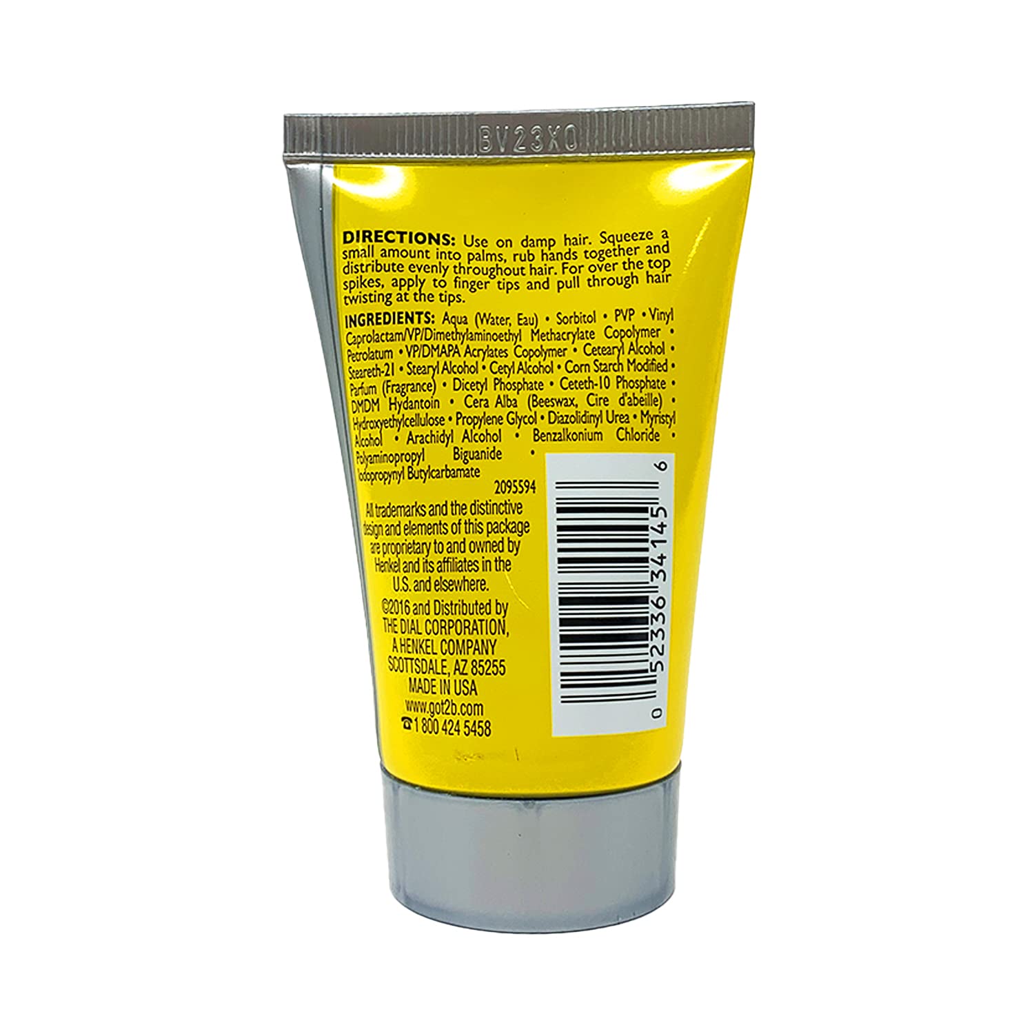 Got2B Glued Styling Spiking Glue - Water-Resistant, 6-Pack, Unisex, 1.25 oz Each