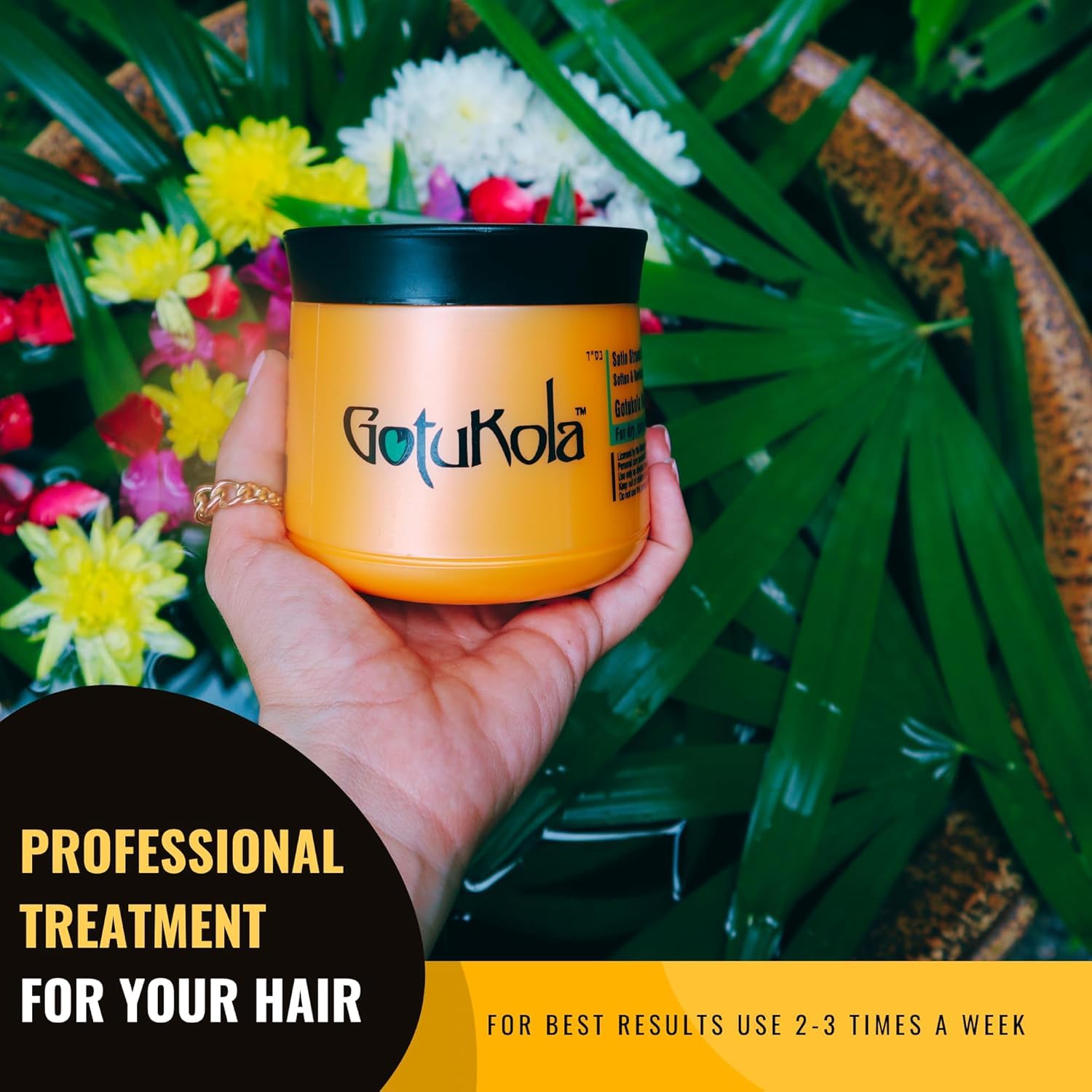Gotukola Keratin Restorative Hair Mask 500ml | Deep Repair, Hydration & Color-Safe Care